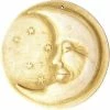 Burley Clay Moon Face Garden Plaque Statuary & Sculpture