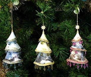 Gallery M Group Vintage Kinkade Ornaments Set/3 3 Gallery M Group Vintage Kinkade Ornaments Set/3