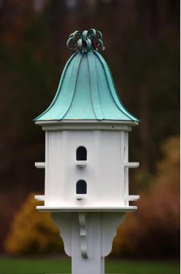 The Birdhouse Chick Copper Roof Birdhouses Copper Roof Dovecote Birdhouse 36x14 Ribbon Detail- 8 Perches 4 The Birdhouse Chick Copper Roof Birdhouses Copper Roof Dovecote Birdhouse 36x14 Ribbon Detail- 8 Perches