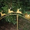 Red Carpet Studios Holiday Reindeer And Sleigh Garden Stake