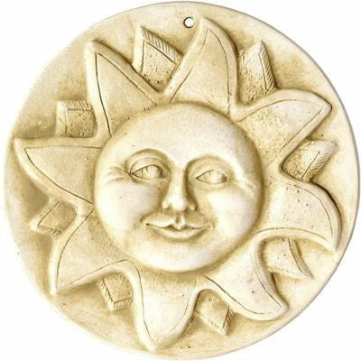 Burley Clay Sun Face Garden Plaque 3 Burley Clay Sun Face Garden Plaque