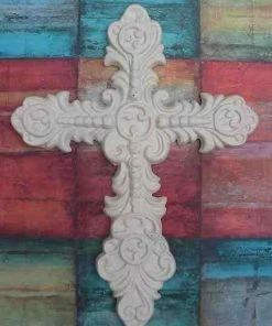 The Birdhouse Chick Cast Iron Cross Plaques, Stepping Stones & Wall Decor